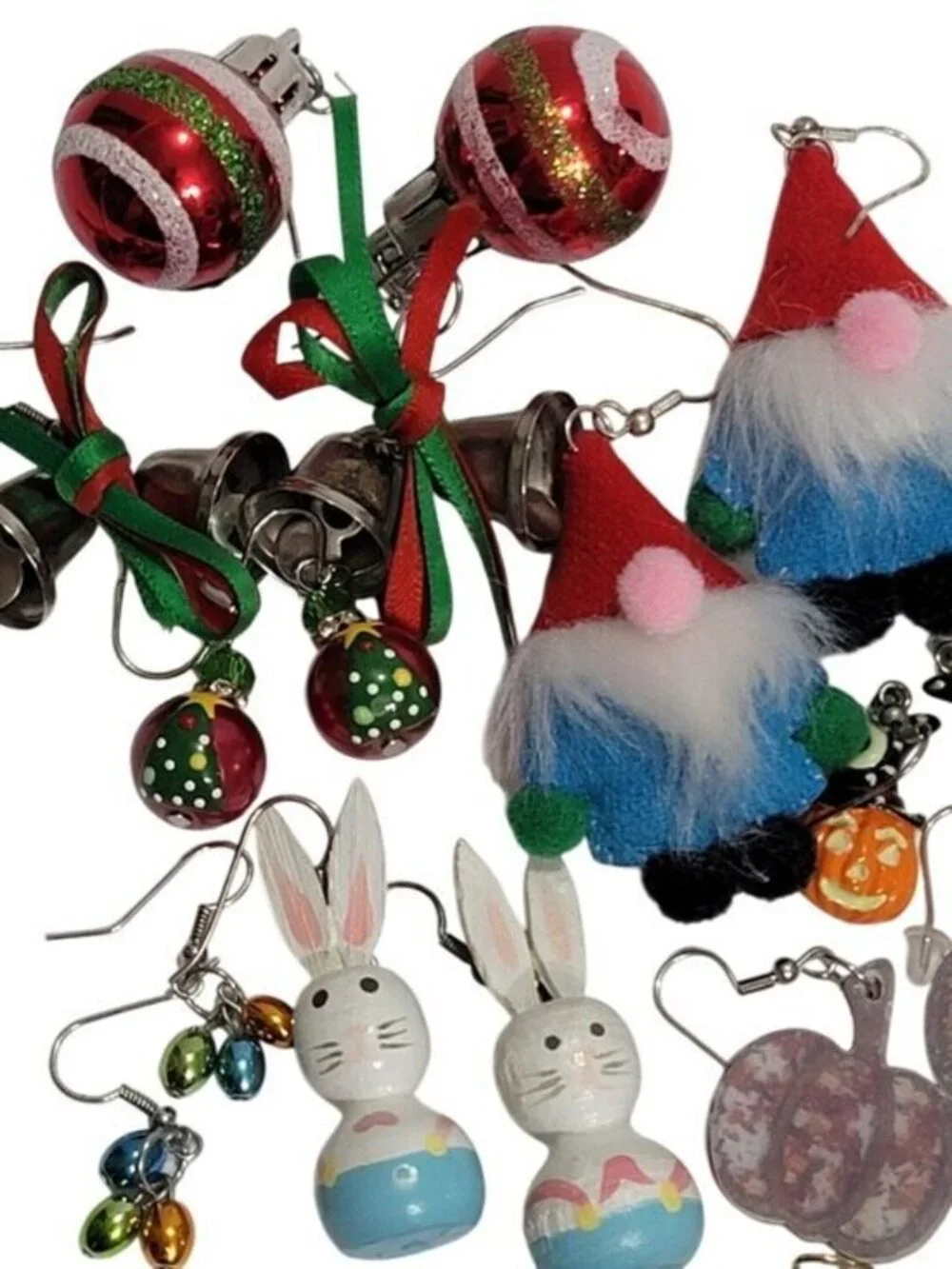 Earring Bundle Lot Holiday Halloween July 4th Christmas Easter